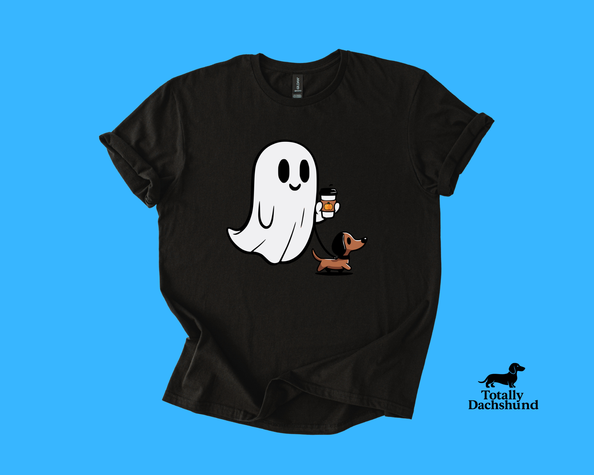 Boo Crew – Ghost & Wiener Dog Pumpkin Spice Patrol