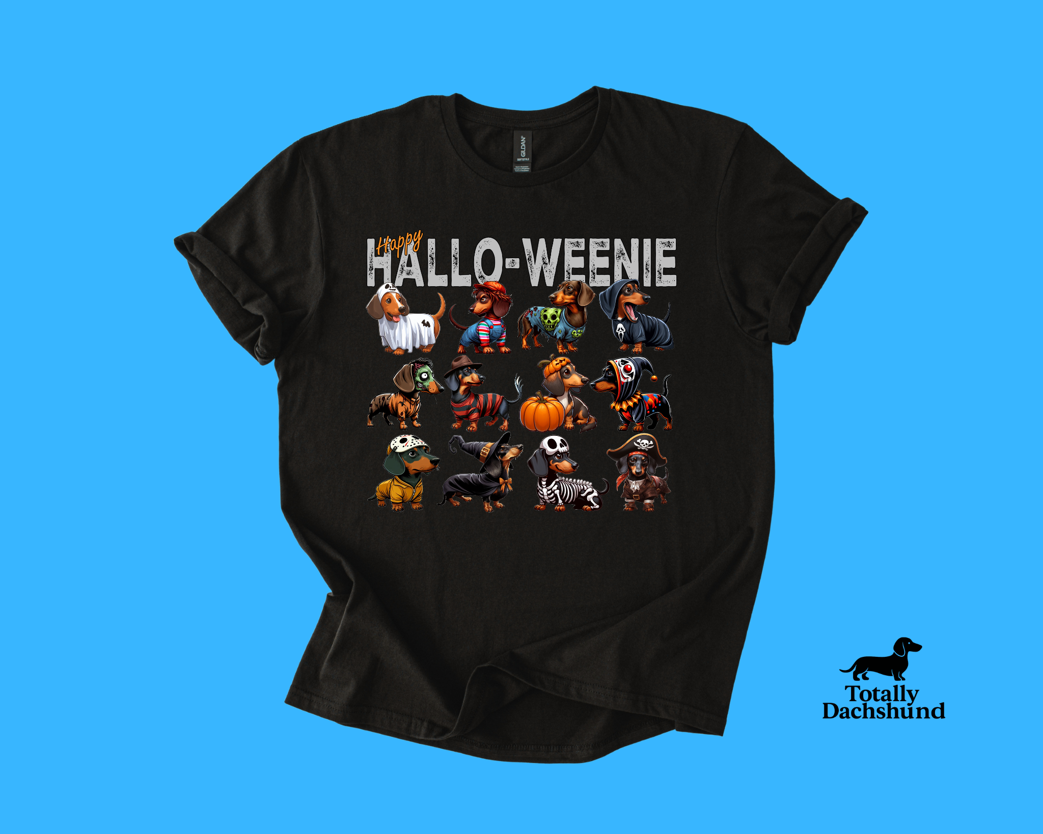 Happy Hallo-Weenie Dachshund Halloween Costume Squad