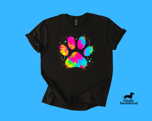 Color Splash Paw Print – Vibrant Pet Lover
