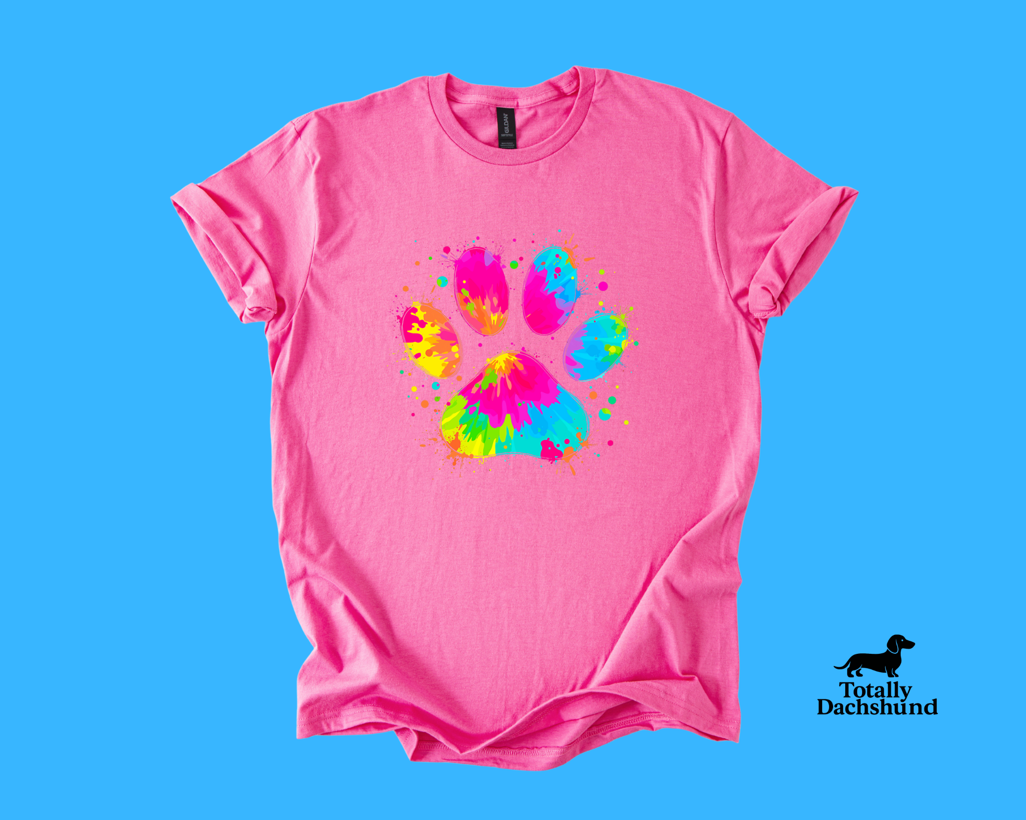 Color Splash Paw Print – Vibrant Pet Lover