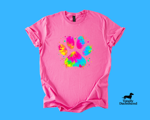 Color Splash Paw Print – Vibrant Pet Lover