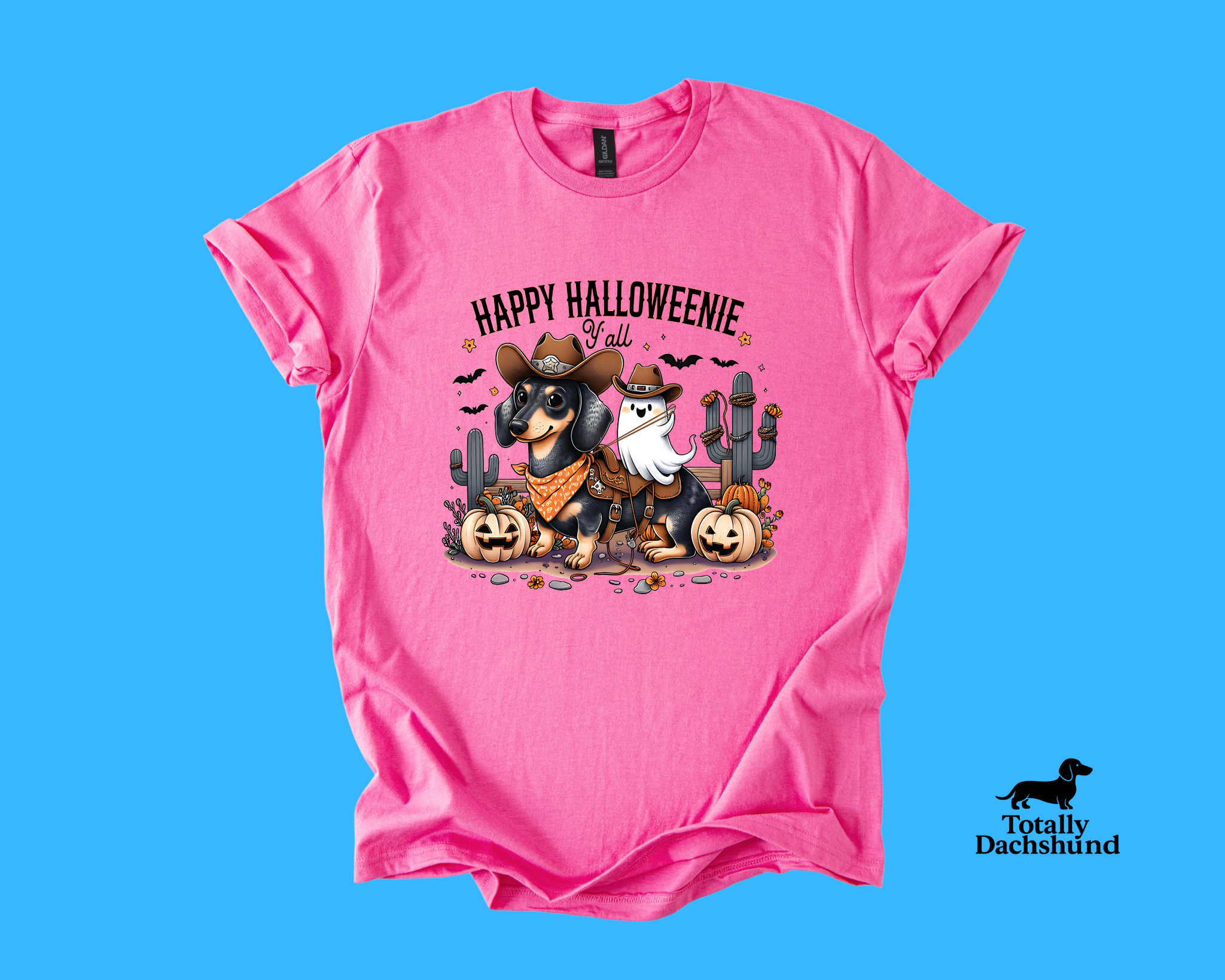 Happy Halloweenie Y’all – Western Cowboy Dachshund