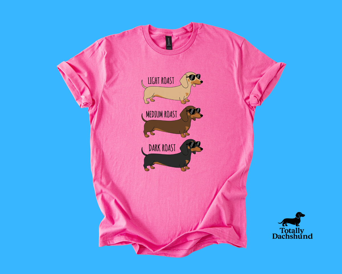 Light, Medium & Dark Roast Dachshunds  – Funny Coffee Lover Wiener Dog