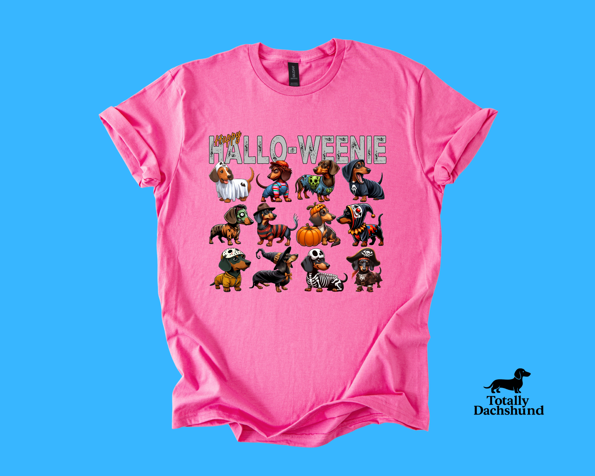 Happy Hallo-Weenie Dachshund Halloween Costume Squad