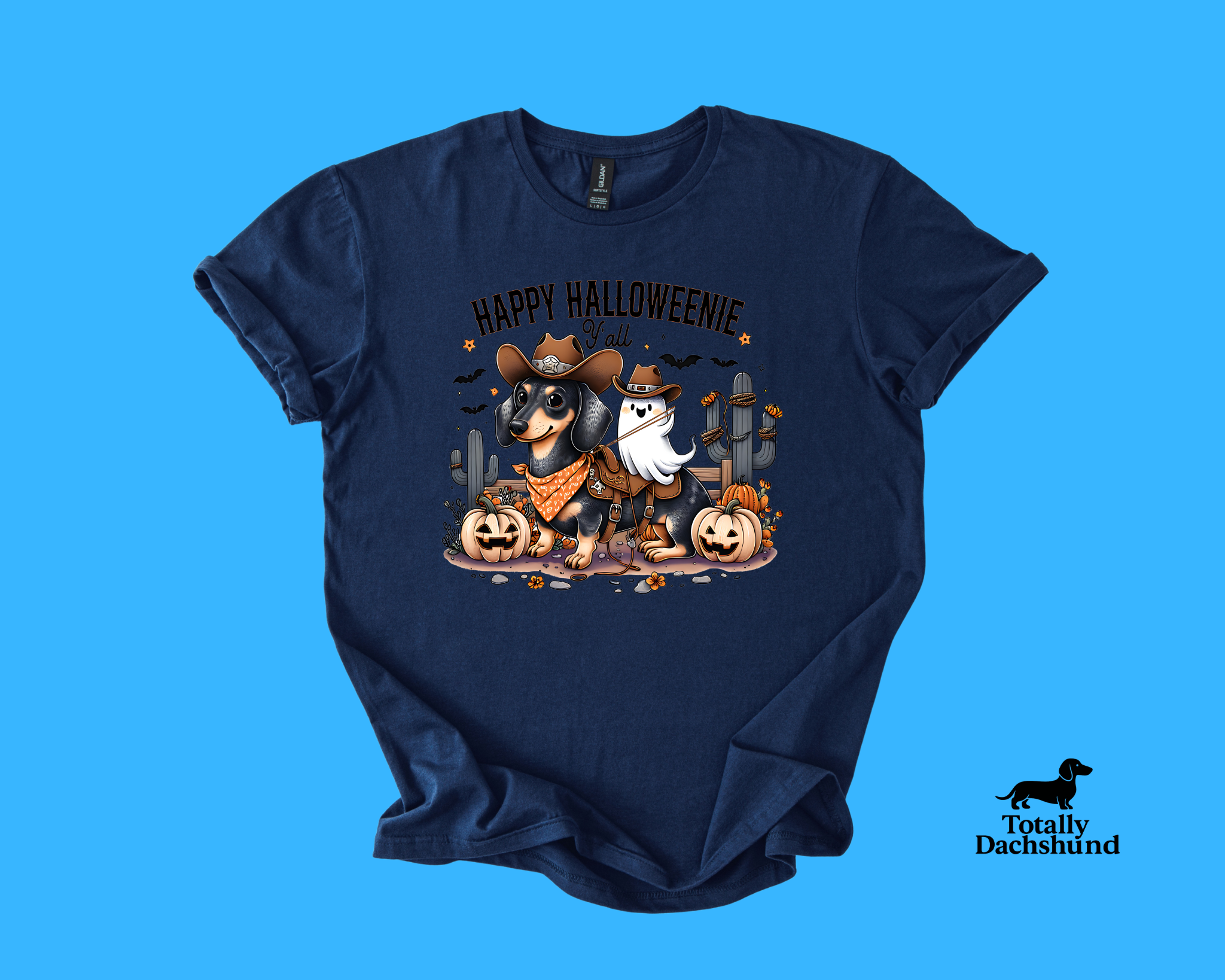 Happy Halloweenie Y’all – Western Cowboy Dachshund