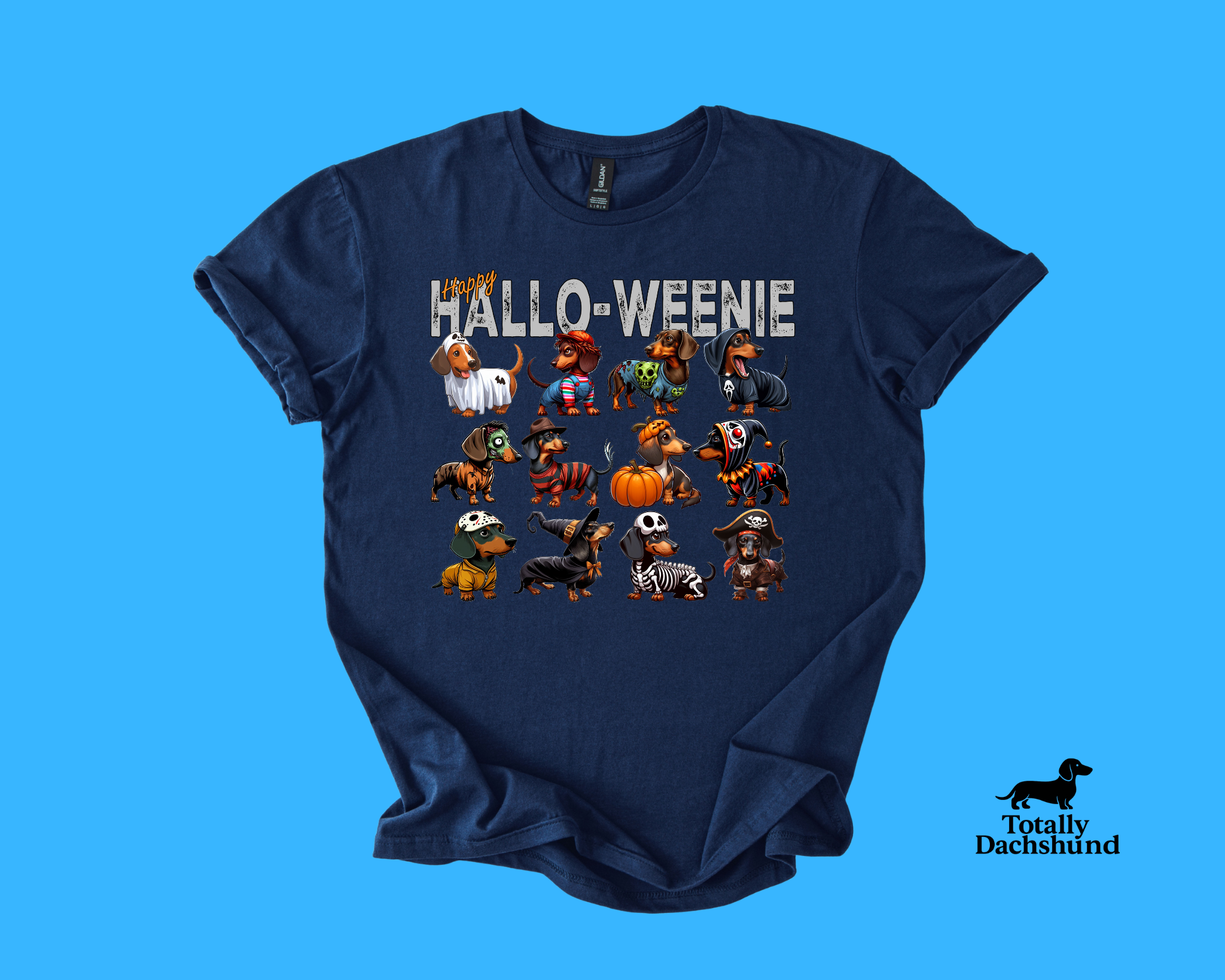 Happy Hallo-Weenie Dachshund Halloween Costume Squad