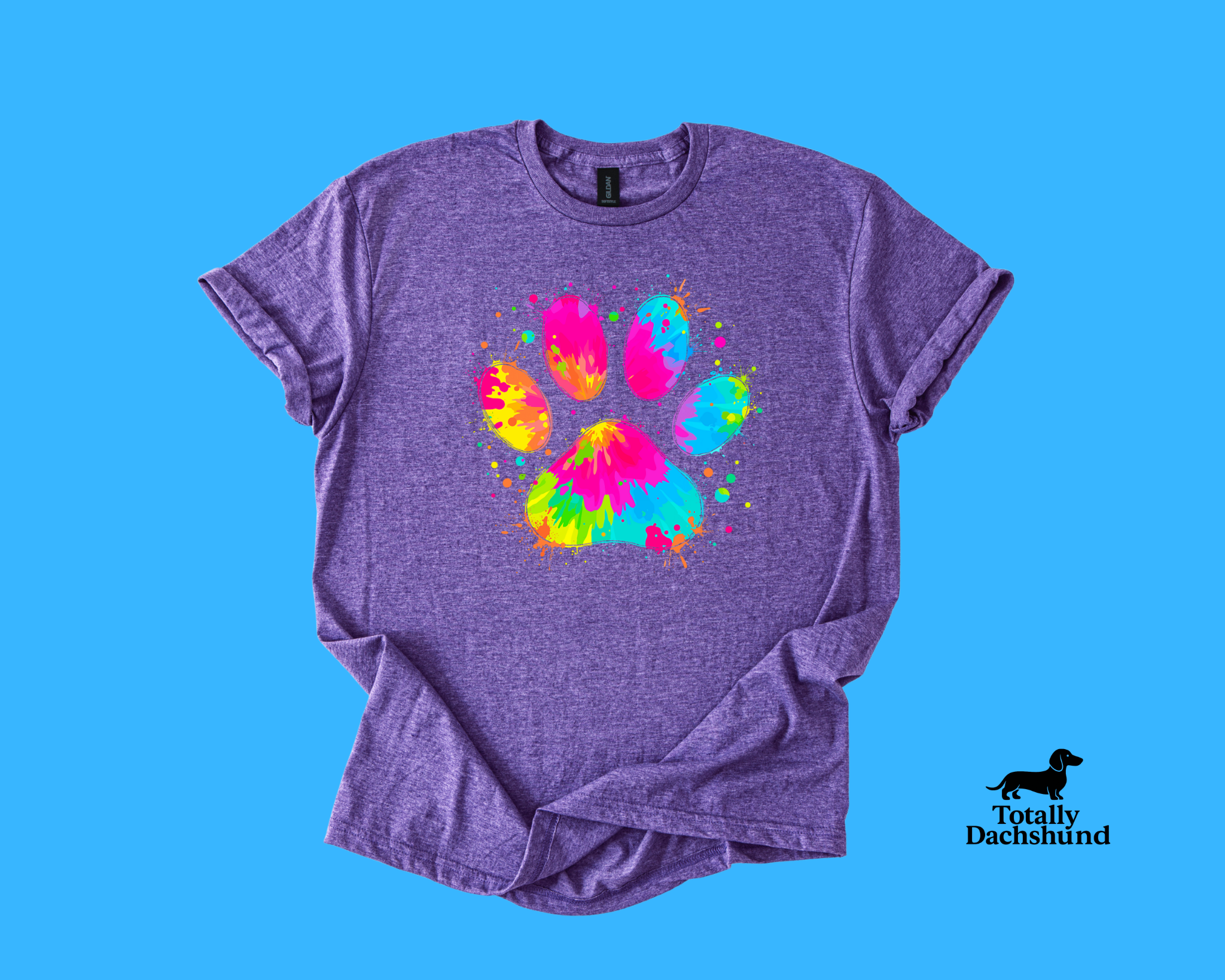 Color Splash Paw Print – Vibrant Pet Lover