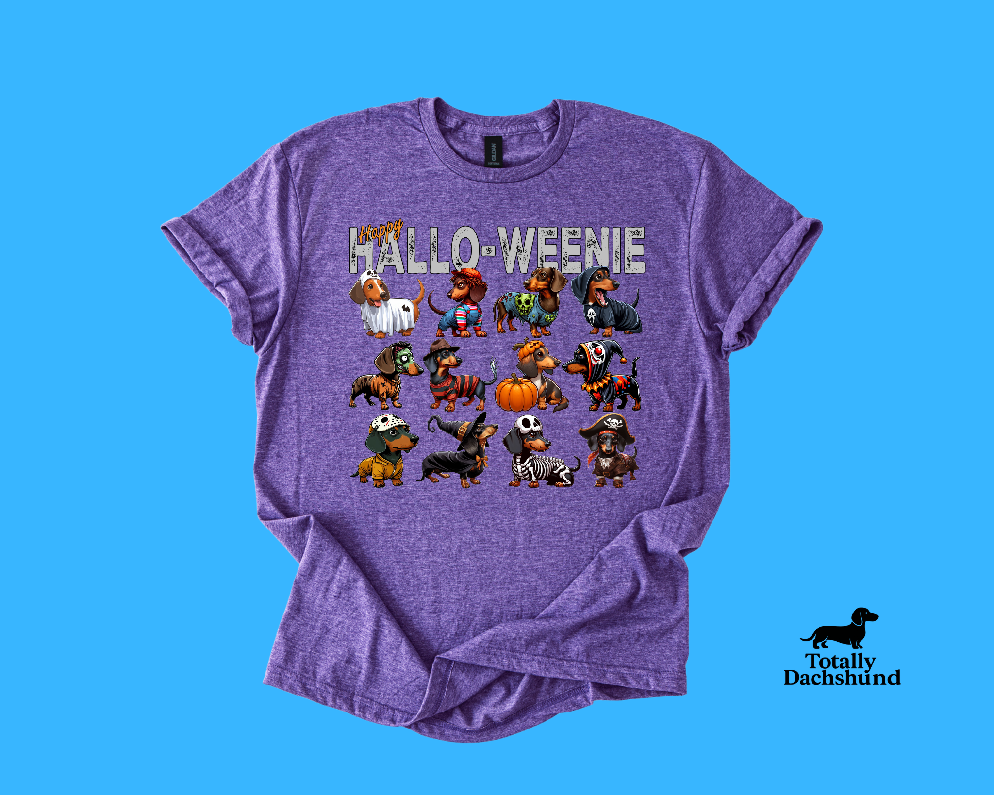 Happy Hallo-Weenie Dachshund Halloween Costume Squad