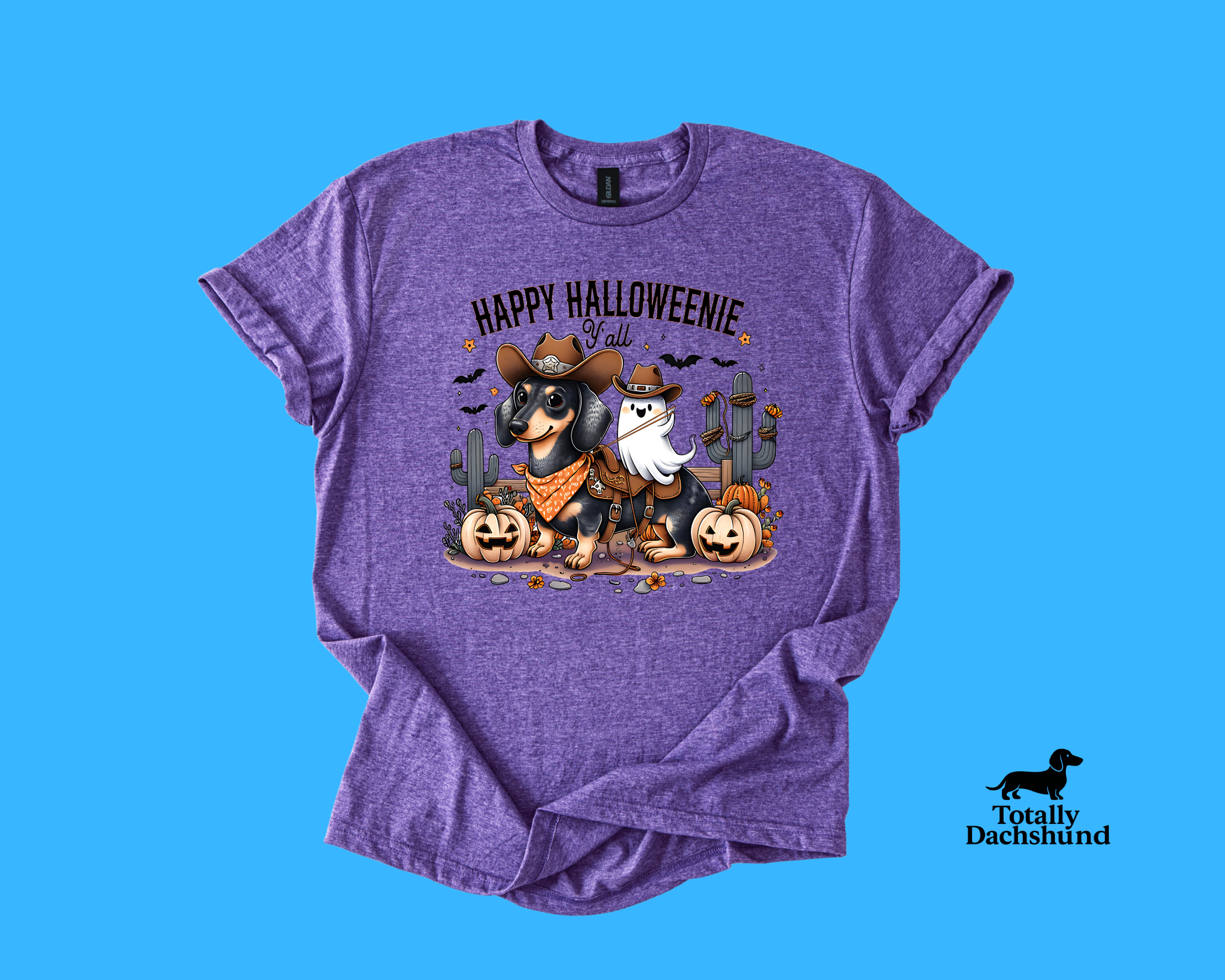 Happy Halloweenie Y’all – Western Cowboy Dachshund