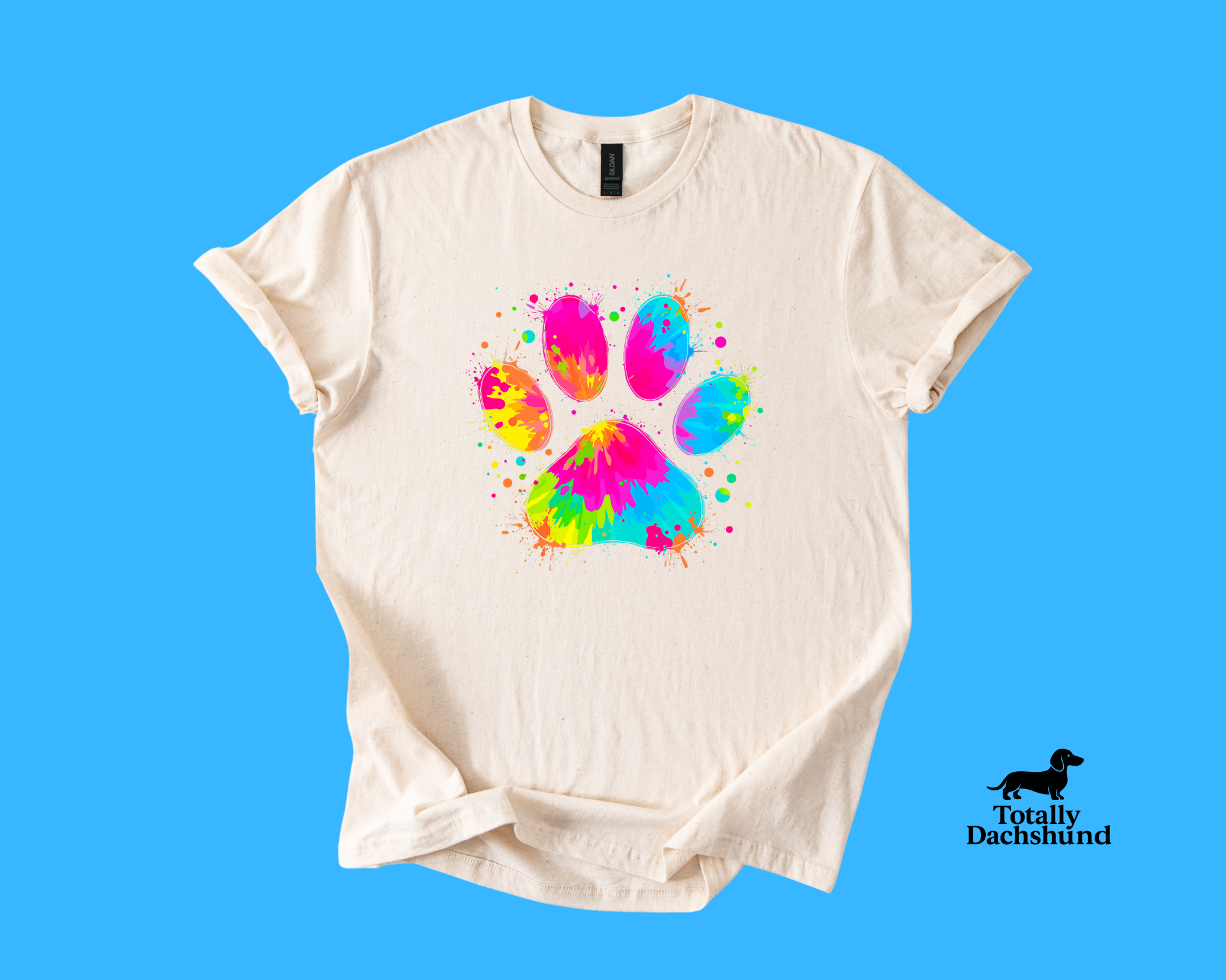 Color Splash Paw Print – Vibrant Pet Lover