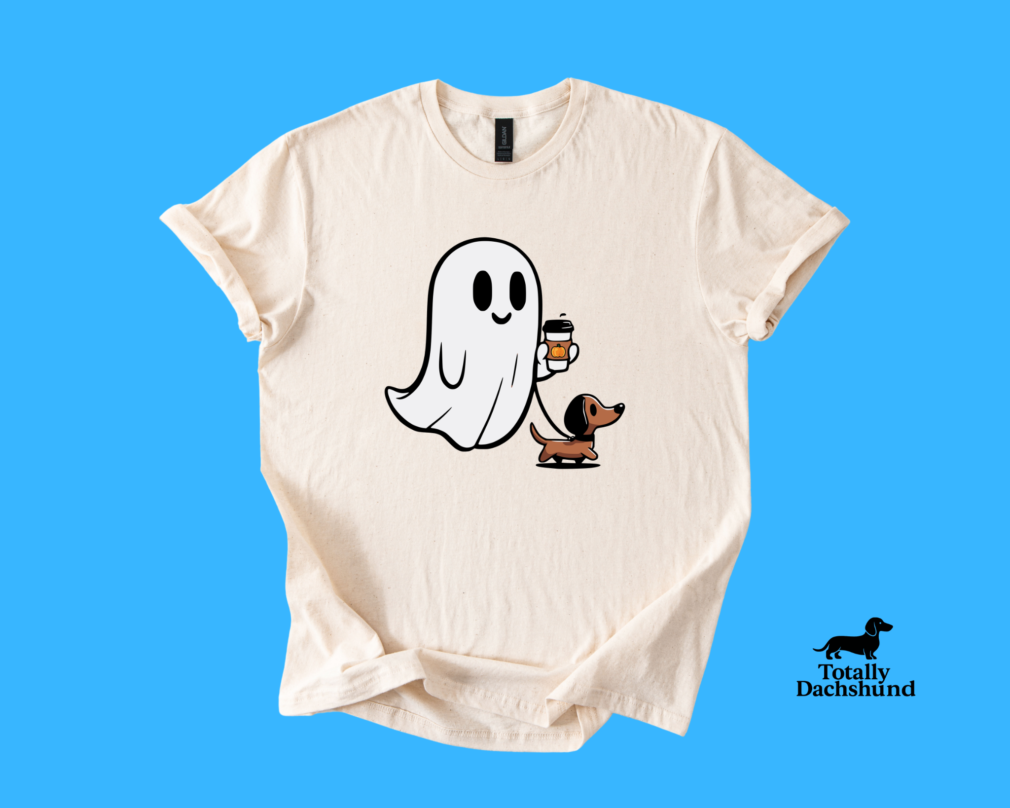 Boo Crew – Ghost & Wiener Dog Pumpkin Spice Patrol