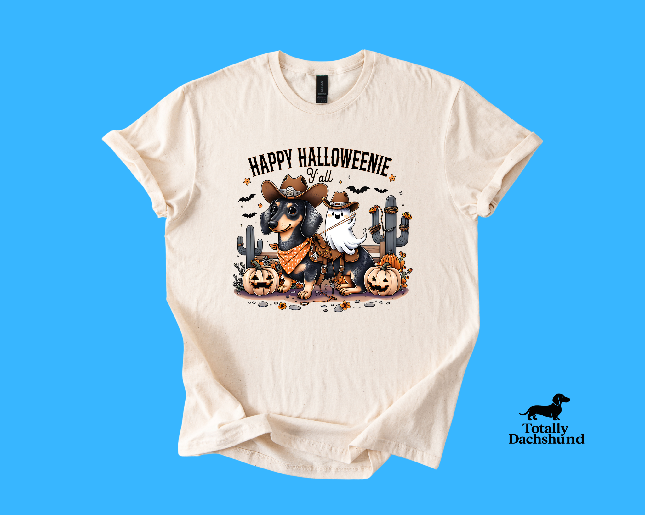 Happy Halloweenie Y’all – Western Cowboy Dachshund