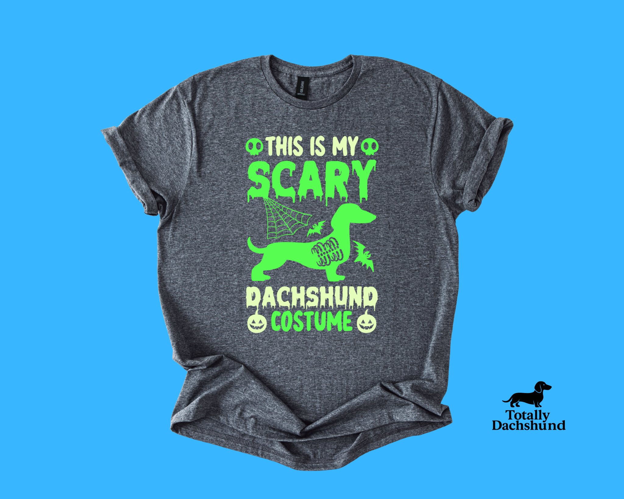 This Is My Scary Dachshund Costume – Funny Glow-Inspired Halloween Shirt