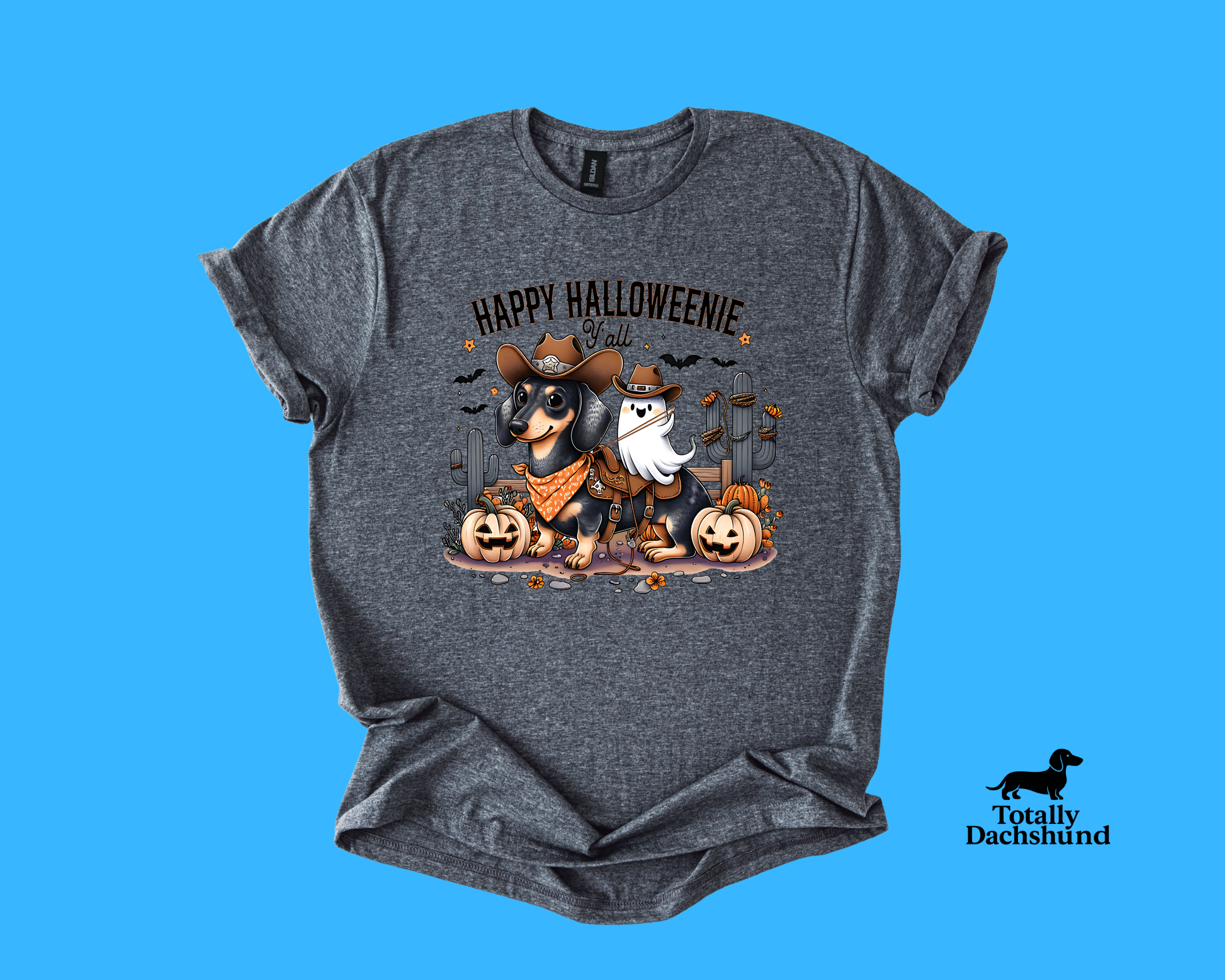 Happy Halloweenie Y’all – Western Cowboy Dachshund