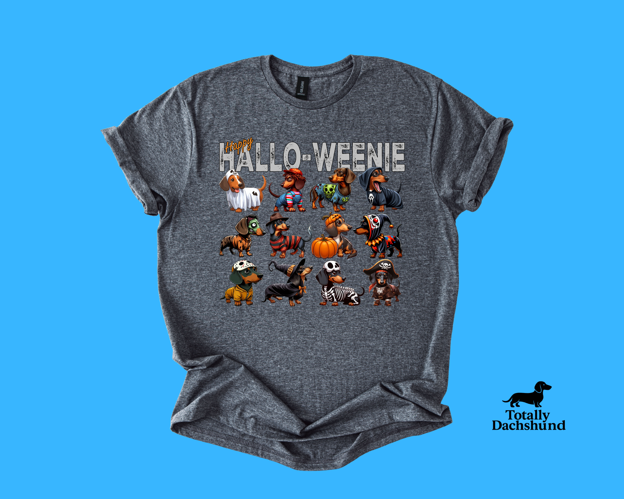 Happy Hallo-Weenie Dachshund Halloween Costume Squad