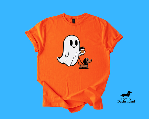Boo Crew – Ghost & Wiener Dog Pumpkin Spice Patrol