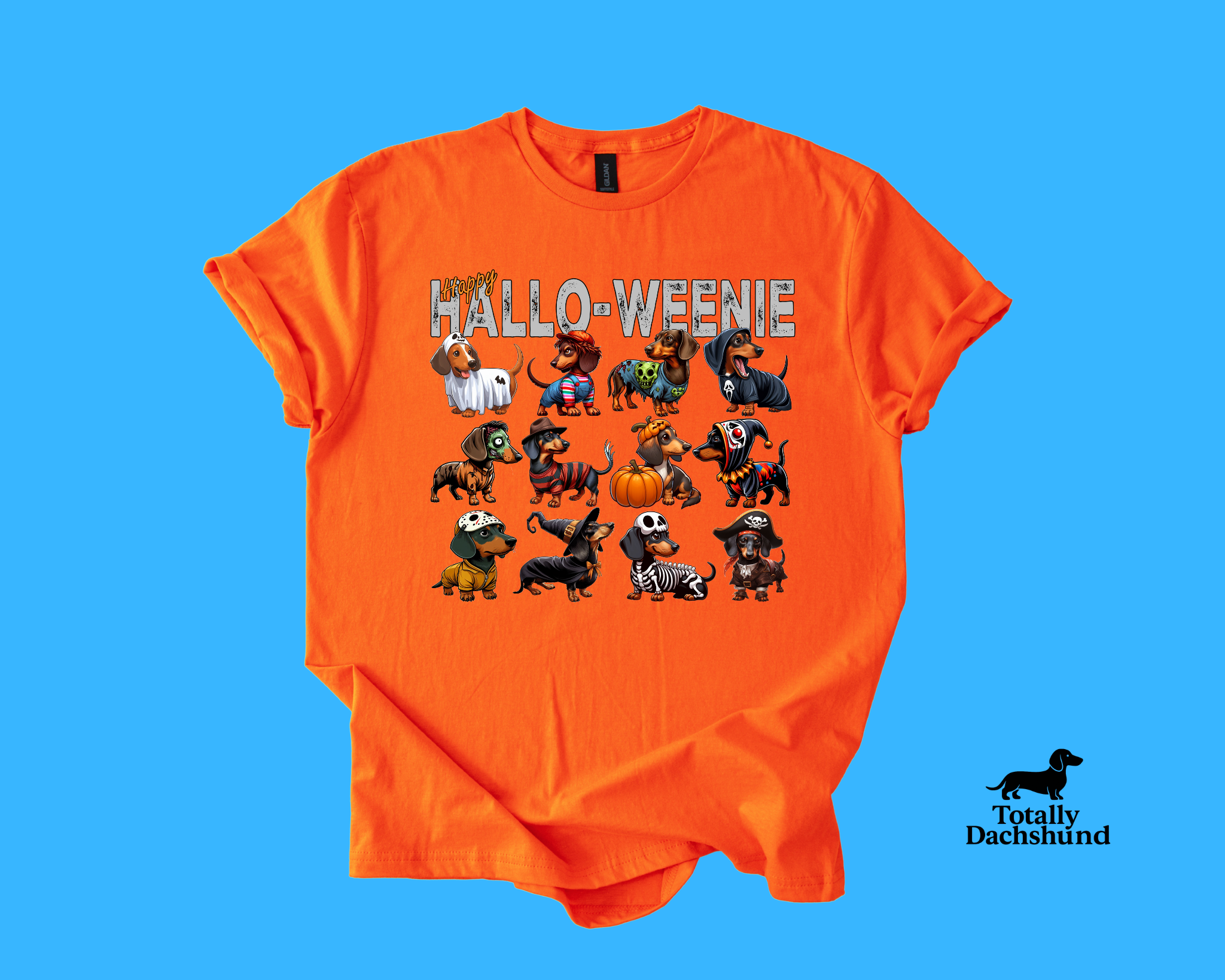 Happy Hallo-Weenie Dachshund Halloween Costume Squad